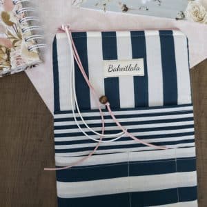 Navy Stripe A5 Planner Cover