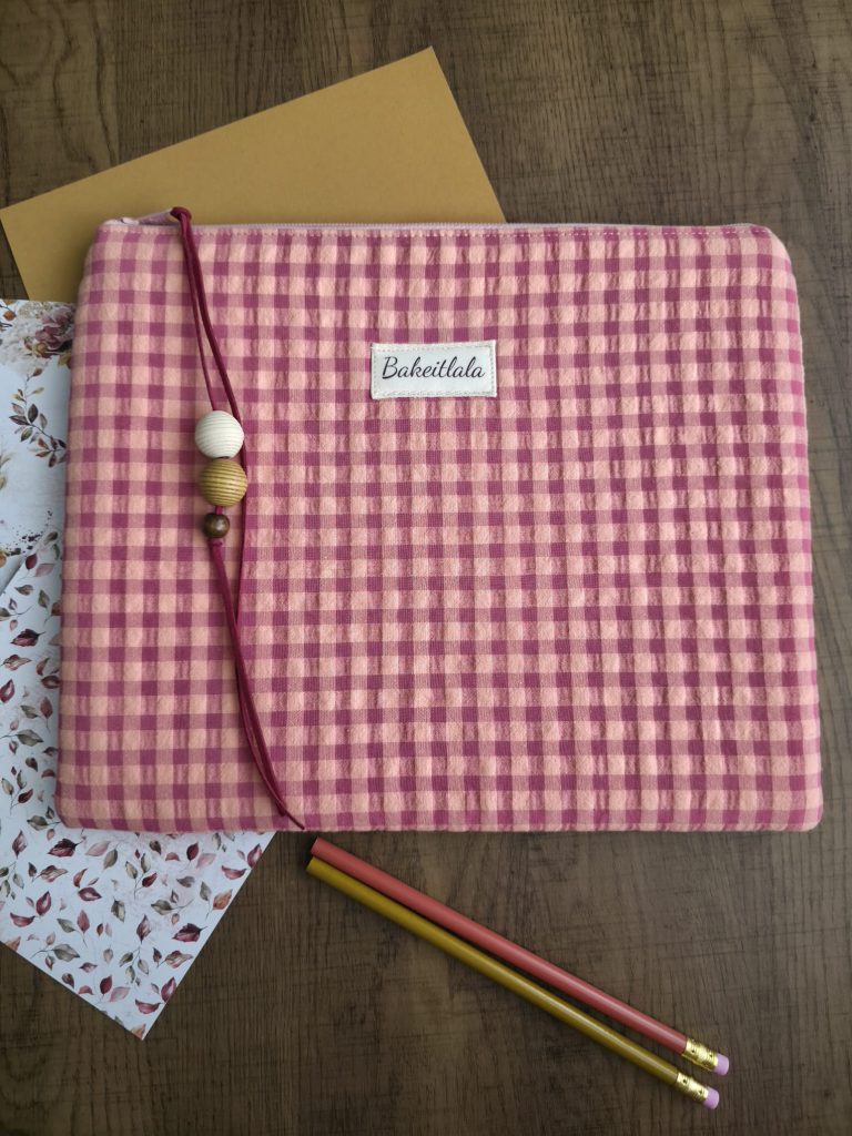 Salmon Raspberry Pastel Padded Tablet Sleeve