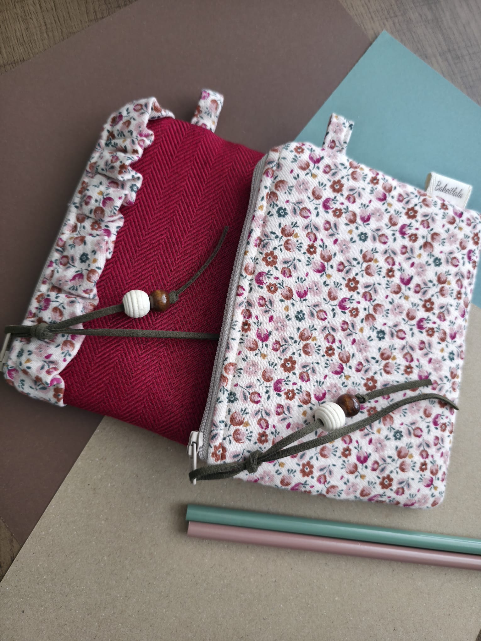 Red Velvet Ruffle Mini Pouch - Image 6
